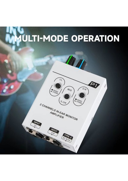 P1 Mikser Çift Kanallı Stereo Kulak Içi Kişisel Izleme Kulaklık Amplifikatörü Iem (Yurt Dışından) fırsatları