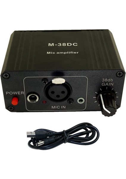 Taşınabilir Mikrofon Preamp Yüksek Kazançlı 48V Fantom Güç Xlr Çıkışlı Mikrofon Preamplifikatörü Dinamik ve Kondenser Mikrofon Için (Yurt Dışından)