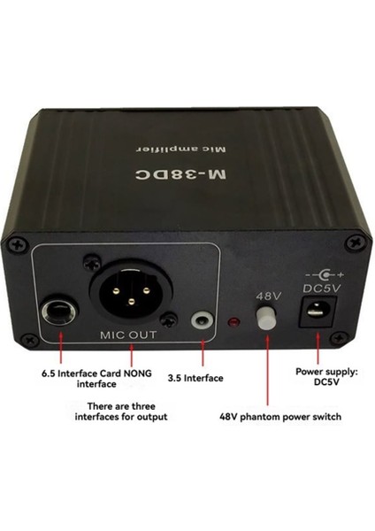 Taşınabilir Mikrofon Preamp Yüksek Kazançlı 48V Fantom Güç Xlr Çıkışlı Mikrofon Preamplifikatörü Dinamik ve Kondenser Mikrofon Için (Yurt Dışından) modelleri