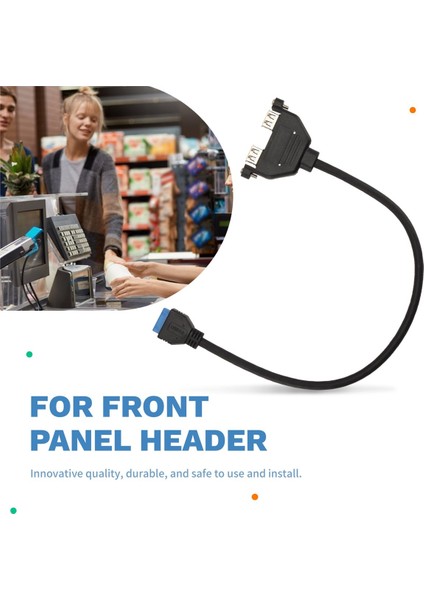 Pcı Yuvası Plaka Braketi Kablosu Tel Anakart Pc Için 19PIN 2 Port USB 3 0 Ön Panel Başlık Bağlantı Kablosu Adaptörü (Yurt Dışından) fırsatları