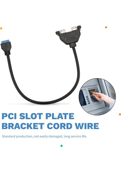 Pcı Yuvası Plaka Braketi Kablosu Tel Anakart Pc Için 19PIN 2 Port USB 3 0 Ön Panel Başlık Bağlantı Kablosu Adaptörü (Yurt Dışından) indirimleri