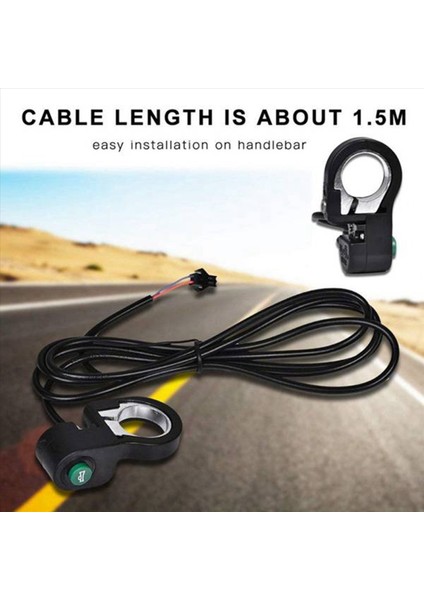 2x Elektrikli Bisiklet Korna Anahtarı Düğmesi Scooter Korna Sinyal Anahtarı Düğmesi Kablo Uzunluğu Yaklaşık 150 cm (Yurt Dışından) indirimleri