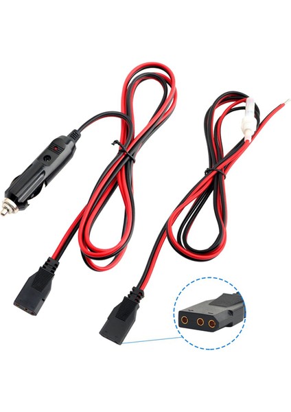4x Cb Radyo Güç Kablosu 3pin Fiş Kablosu 2-Wire ile 12 V 15A Radyo Aksesuarları Çakmak 880FM/PC78LTX Gmrs Mobil Radyo (Yurt Dışından) fırsatları