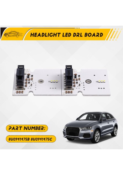 2 Adet Far LED Drl Kurulu Gündüz Çalışan Işık Xenon Far 8U0941475B 8U0941475C Audı Q3 2015 2017 2018 (Yurt Dışından) fırsatları