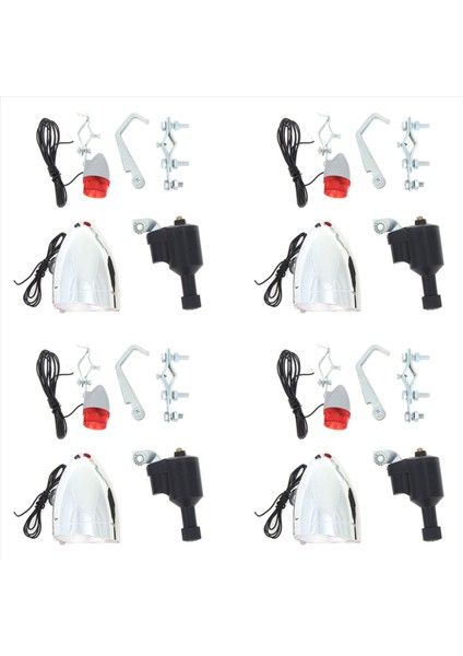 4x Bisiklet Işık Bisiklet Motorlu Bisiklet Sürtünme Dinamo Jeneratör Kafası Kuyruk Lambası 6V 3W Bisiklet Aksesuarları (Yurt Dışından)