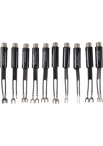 20 Adet Uhf Vhf Fm 75-300 Ohm Tv Anten Adaptörü Eşleşen Trafo Koaksiyel Kablo (Yurt Dışından) fiyatları