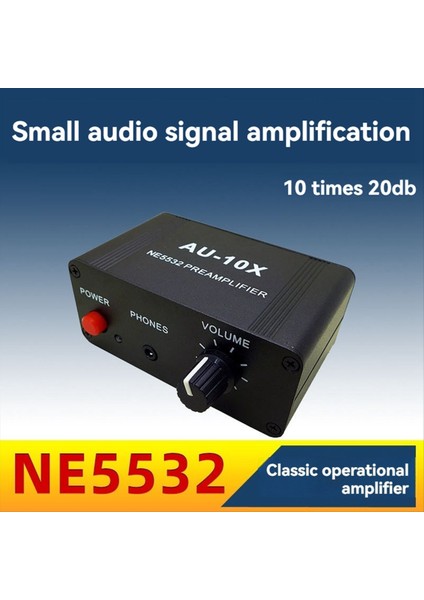 AU-10X NE5532 Ses Sinyali Preamplifikatör Kulaklık Ön Amp Kurulu Kazanç 20DB 3 5 mm Ses Kontrolü Ton Abd Plug (Yurt Dışından) fiyatları