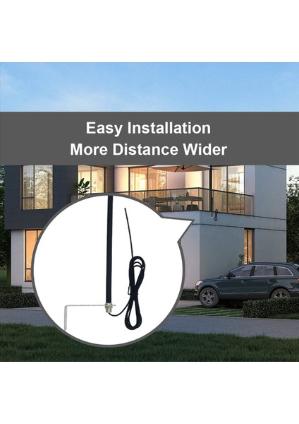 2x Evrensel 433 Mhz Kablo Anten Kapı Garaj Radyo Sinyal Güçlendirici Tekrarlayıcı Açık Su Geçirmez Kapı Kontrol Anteni (Yurt Dışından) modelleri