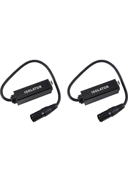 2x Ses Kablosu Izolatörü Gürültü Topraklama Döngüsü Ses Izolatörü Xlr Kadından Erkeğe Ortadan Kaldırır (Yurt Dışından)