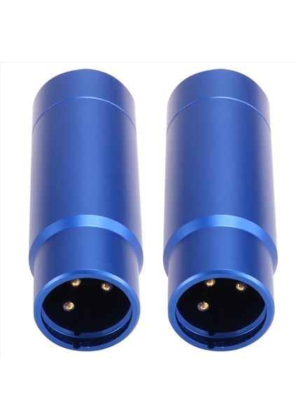 2x Phantom Güç Adaptörü Mikrofon Sistemi Ses Mikseri Kondenser Mikrofon Için 48 V Xlr Mikrofon Adaptörü 3 5mm Mavi (Yurt Dışından)