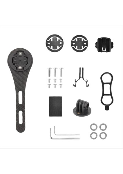 Ultralight Karbon Fiber Yol Bisiklet Bilgisayarı Montaj Evrensel Montaj Bisiklet Lamba Tutucu Bisiklet Aksesuarları (Yurt Dışından)