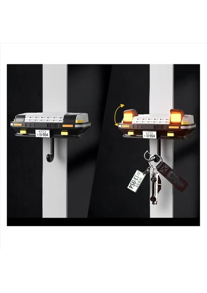 2x Araba Anahtarlık Dekor Duvara Monte Anahtar Kancası Far Anahtar Kancası Araba Meraklılarının Leri Için Beyaz (Yurt Dışından) indirimleri