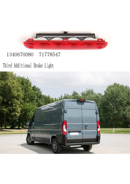 1340670080 Fıat Ducato Peugeot Boxer 2007-2022 Için Yüksek Fren Lambası Üçüncü Ek Fren Lambası 71778547 Kırmızı (Yurt Dışından) modelleri