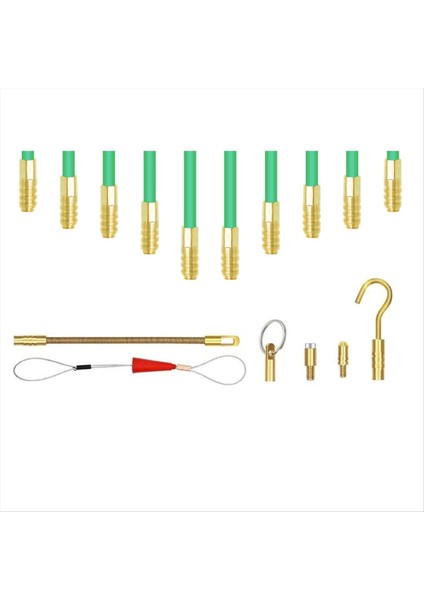 Fiberglas Balık Bant Kablo Çubukları Elektrik Teli Koşu Çekme/itme Kiti Kanca ve Delik Kiti Kızdırma Çubuğu Kanca Deliği (Yurt Dışından) fırsatları