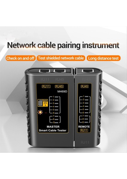 2pcs M469D Ağ Kablo Test Cihazı Kiti RJ45 RJ11 Lan Tel Hat Dedektörü Telefon Kablo Test Aracı Ağ Onarımı (Yurt Dışından) modelleri