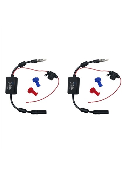 2x Dab/fm/am Radyo Anteni Sinyal Amplifikatörü Manyetik Döngü ile 12 V Aktif Kazanç Amplifikatör Fm Araba Anteni Amplifikatör (Yurt Dışından)