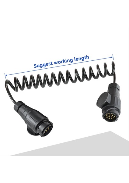 3metre 13 Pin Çekme Römorku Uzatma Kablosu Kurşun Işık Konnektörü 13 Pin Erkek 13 Pin Erkek Karavan Işık Tahtası Fişi (Yurt Dışından) fiyatları