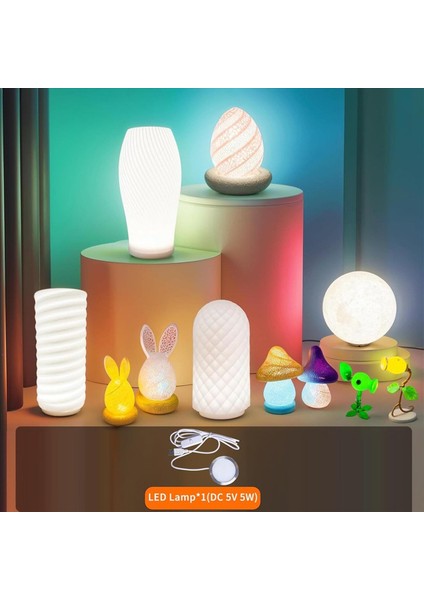 10X Dıy LED Lamba Kiti Yalnızca Donanım Aksesuarları Yok 3D Baskılı Parçalar Enerji Verimli Özel Aydınlatma Projesi (Yurt Dışından) modelleri