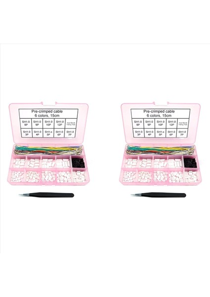 2x Sh1 0 Konnektörler ve Önceden Kıvrılmış Kablolar Sh1 0mm Fpv Drone Uçuş Kontrol Cihazı Için 15 cm Tel (Yurt Dışından)