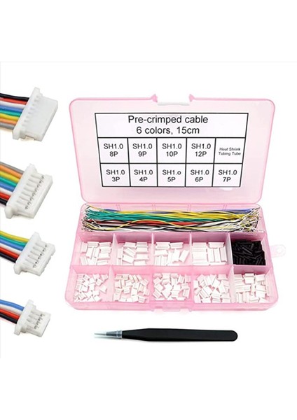 2x Sh1 0 Konnektörler ve Önceden Kıvrılmış Kablolar Sh1 0mm Fpv Drone Uçuş Kontrol Cihazı Için 15 cm Tel (Yurt Dışından) fiyatları