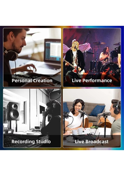 PH400 4 Kanallı Stereo Kulaklık Amplifikatörü Dağıtım Sistemi Maksimum 600 Ohm Kulaklık Basma Gücü Rgb Aydınlatma Efekti (Yurt Dışından) fırsatları