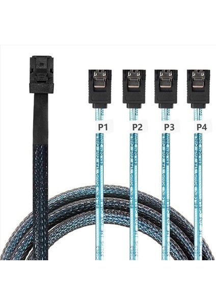 4x Dahili Mini Sas - Sata Kablosu SFF-8643 - Raid Denetleyici Sabit Sürücüsüyle Uyumlu Sata Ileri Koparma (3 3ft) (Yurt Dışından) fiyatları