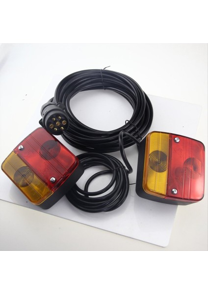 1 Set 12V 7 Pin 10M Evrensel Arka Çekme Kuyruğu Işığı LED Römork Fren Fren Atma Lambası Römork Için Römork Lambası (Yurt Dışından) modelleri