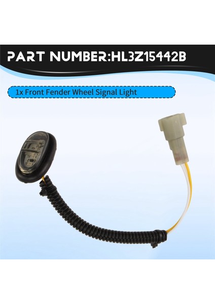 Ford F150 Raptor 2017-20 Ön Tampon Yan Işaretleyici Gümrükleme Çalışan Işık Ön Çamurluk Tekerlek Sinyal Işığı HL3Z15442B (Yurt Dışından) fırsatları