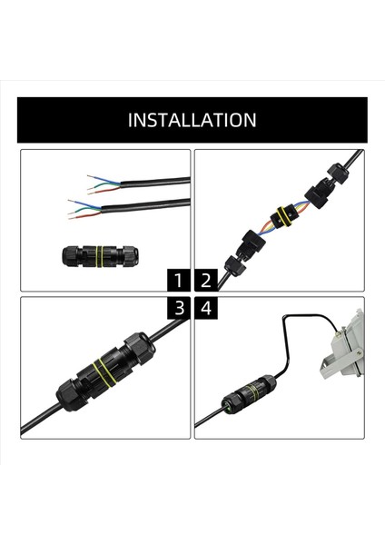 15 Adet IP68 Su Geçirmez 2 Yollu 3 Çekirdekli Bağlantı Kutusu Elektrik Kablo Konektörü M16 Tel Aralığı (3 5-10MM) Onarım Kabloları (Yurt Dışından) modelleri