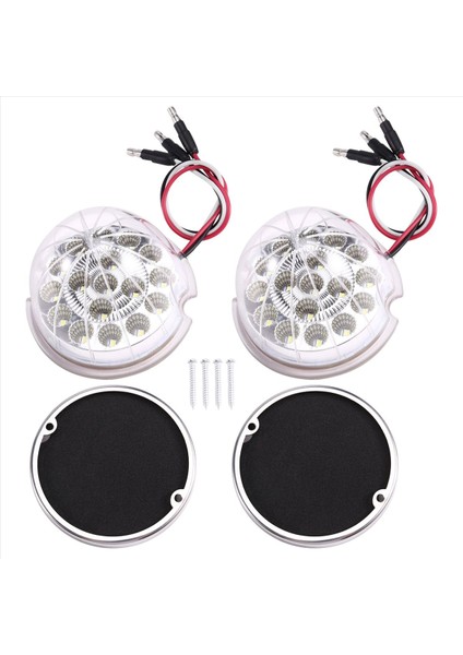 2pcs 17LED Karpuz Işığı Yarı Kamyon Için, Durdurma Sinyal Işaretleyici Işıklar Araba Kamyonu Tekne Beyaz (Yurt Dışından) fiyatları