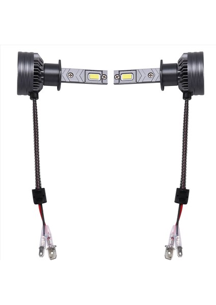 32W 12VCAR H1 3590 LED Far 6000K Işık Gücü Parlak Entegre Yüksek Kiriş ve Düşük Işın (Yurt Dışından)