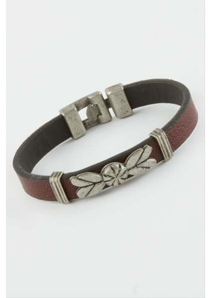 Çift Başlı Kartal Suni Deri Bileklik