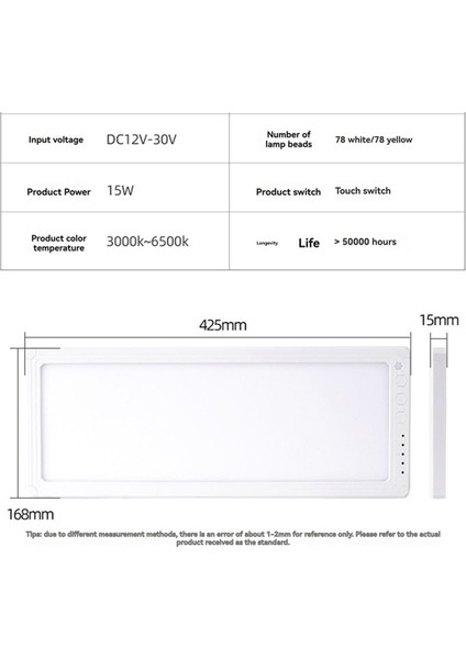 2x Rv Iç Işık 156 LED 3 Renk Kısılabilir Iç Aydınlatma 12V-30V Kampçılar Rv Kamyon Için Tavan Kubbe Işık (Yurt Dışından) modelleri