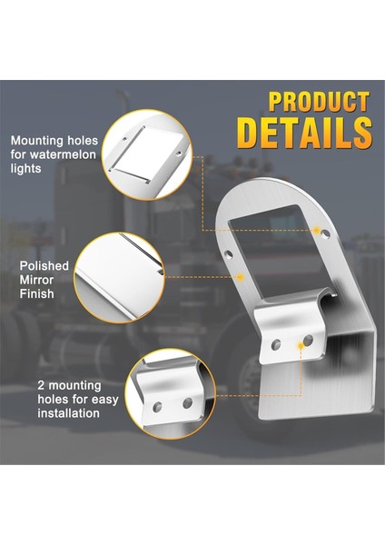 Karpuz Işık Braketi Karpuz Kızdırma Çerçevesi Braketi Altında Evrensel Kamyon Rv Için Evrensel Kelepçe Tarzı Montaj (Yurt Dışından) indirimleri