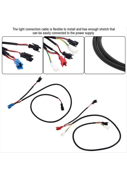 Kukirin Için G2MASTER Elektrikli Scooter Geliştirilmiş Aydınlatma Kablosu Dört Yan Köşe Kenar Işık Bağlantısı Sol Hat (Yurt Dışından) indirimleri