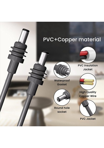 2x Starlink Mini Dc&#39 Den Dc&#39 Ye Uzatma Kablosu Su Geçirmez Kablo Starlink Spacex Mini Dc Güç Kablosu 5 Metre/16 4ft (Yurt Dışından) fiyatları