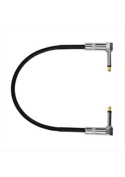 50CM Gitar Efektleri Pedal Kablosu Düz Yama Konnektörü 6.35MM Fiş Tel Adaptör Çizgisi Yuvarlak Kafa (Yurt Dışından)