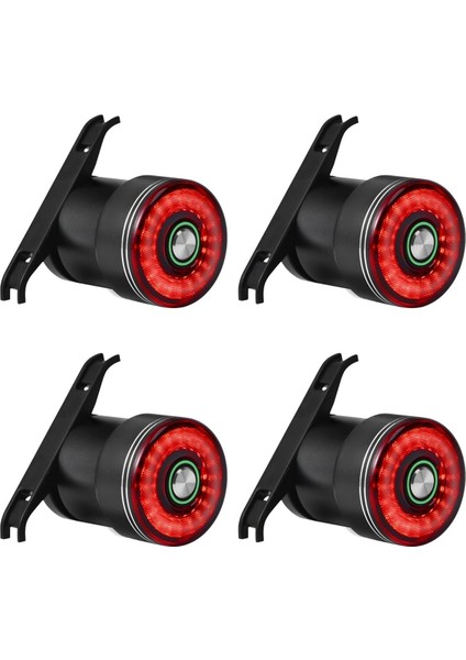 4x Fren Indüksiyon Bisiklet Kuyruk Işık Bisiklet Seatpost Eyer Arka Işık Su Geçirmez USB Şarj Bisiklet Arka Lambası (Yurt Dışından)