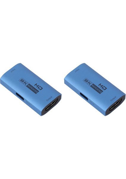 2x 8k HDMI Uyumlu Genişletici 8k Tekrarlayıcı Hd Sinyal Amplifikatör Video Dönüştürücü HDMI Uyumlu Adaptör (Yurt Dışından)