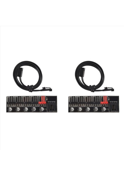 2x5 Port Pc Fan Hub Splitter Hız Kontrol Adaptörü 4 Pin Pwm Soğutucu Soğutma Fanı Bilgisayar Kabloları Konnektörleri (Yurt Dışından)