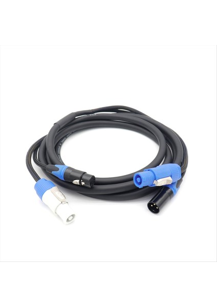 Powercon 3 Pimli Xlr Combo Kablosu 5m DMX512 Sahne Aydınlatma LED Ekranı Için Güç Con Kablosu (Yurt Dışından)
