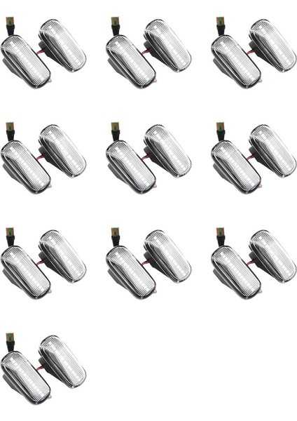 20X Araba LED Dinamik Yan Işaretleyici Sinyal Lamba Işığı Dönüş Lambası Honda Accord Civic Acura Cr-V Fit Jazz Odyssey Beyaz (Yurt Dışından)