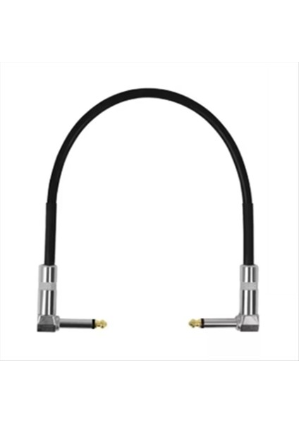 50CM Gitar Efektleri Pedal Kablosu Düz Yama Konnektörü 6.35MM Fiş Tel Adaptör Çizgisi Yuvarlak Kafa (Yurt Dışından) fiyatları