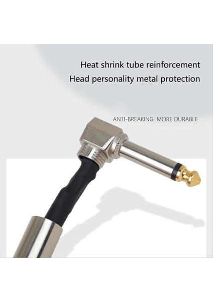 50CM Gitar Efektleri Pedal Kablosu Düz Yama Konnektörü 6.35MM Fiş Tel Adaptör Çizgisi Yuvarlak Kafa (Yurt Dışından) fırsatları