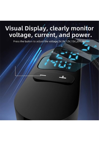 USB C Dc Güç Boost Kablosu 140 W 5 V 9 V 12 V 15 V 20 V 28 V Ayarlanabilir Gerilim Adaptör Konnektör Kablosu Dizüstü Bilgisayar Yönlendirici Için (Yurt Dışından) modelleri