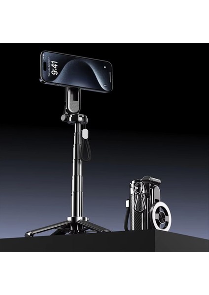4 In1 360 ° Manyetik Dönen Selfie Çubuk Tripod Standı Magsafe Teleskoplama Telefon Montajı Için Bluetooth Uzaktan Kumanda (Yurt Dışından) fiyatları