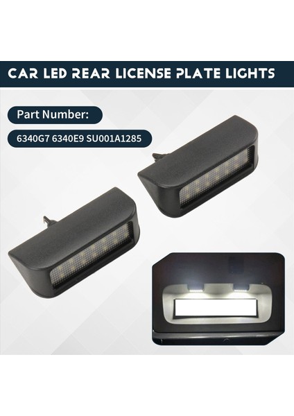 Peugeot Ortağı Citroen Berlingo Opel Toyota Proace Için Araba LED Arka Plaka Işıkları 6340G7 6340E9 SU001A1285 (Yurt Dışından) fırsatları