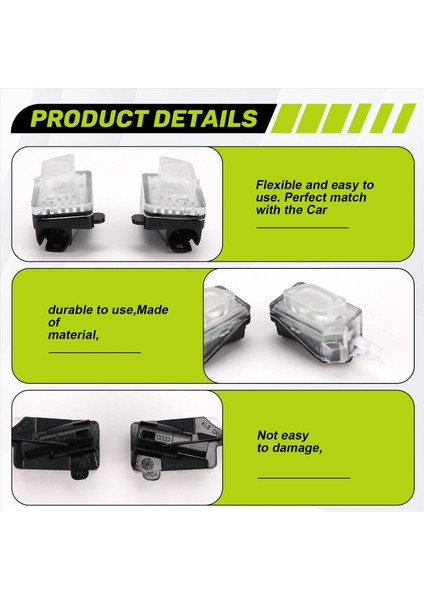 4x Araba Lh&amp Rh Kapı Dış Kolu Uyarı Led&#39 I Çevresel Işık Karşılama Işığı 8W0947133 8W0947134 Audi A4 B9 A5 Q5 (Yurt Dışından) indirimleri