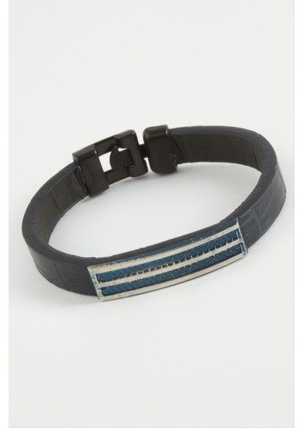 Çizgili Kaliteli Suni Deri Bileklik