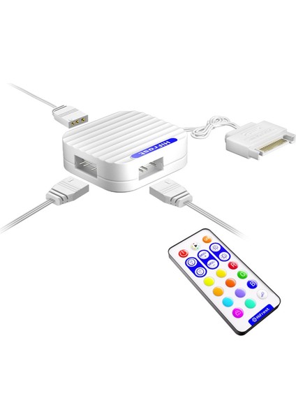 5 V 3pin Argb Denetleyici Sata Arabirim Uzatma Kablosu Hub Mini Adaptör Pc Hayranları Için Rgb Uzaktan Kumanda LED Şeritler A (Yurt Dışından) modelleri